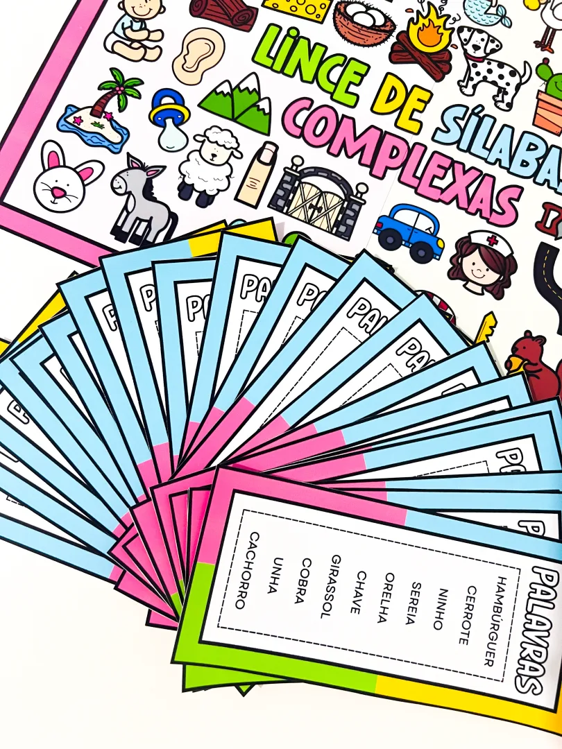 Jogo Lince de Sílabas Complexas para Imprimir — imagem 4