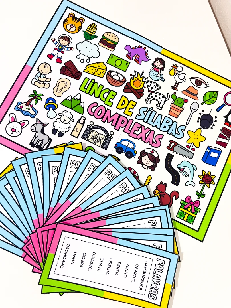 Jogo Lince de Sílabas Complexas para Imprimir — imagem 6