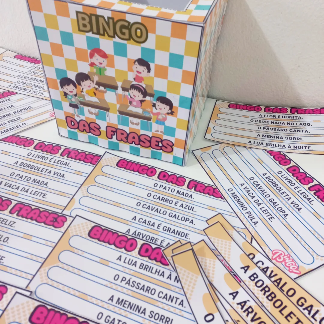 Jogo Pedagógico Bingo das Frases em PDF — imagem 2