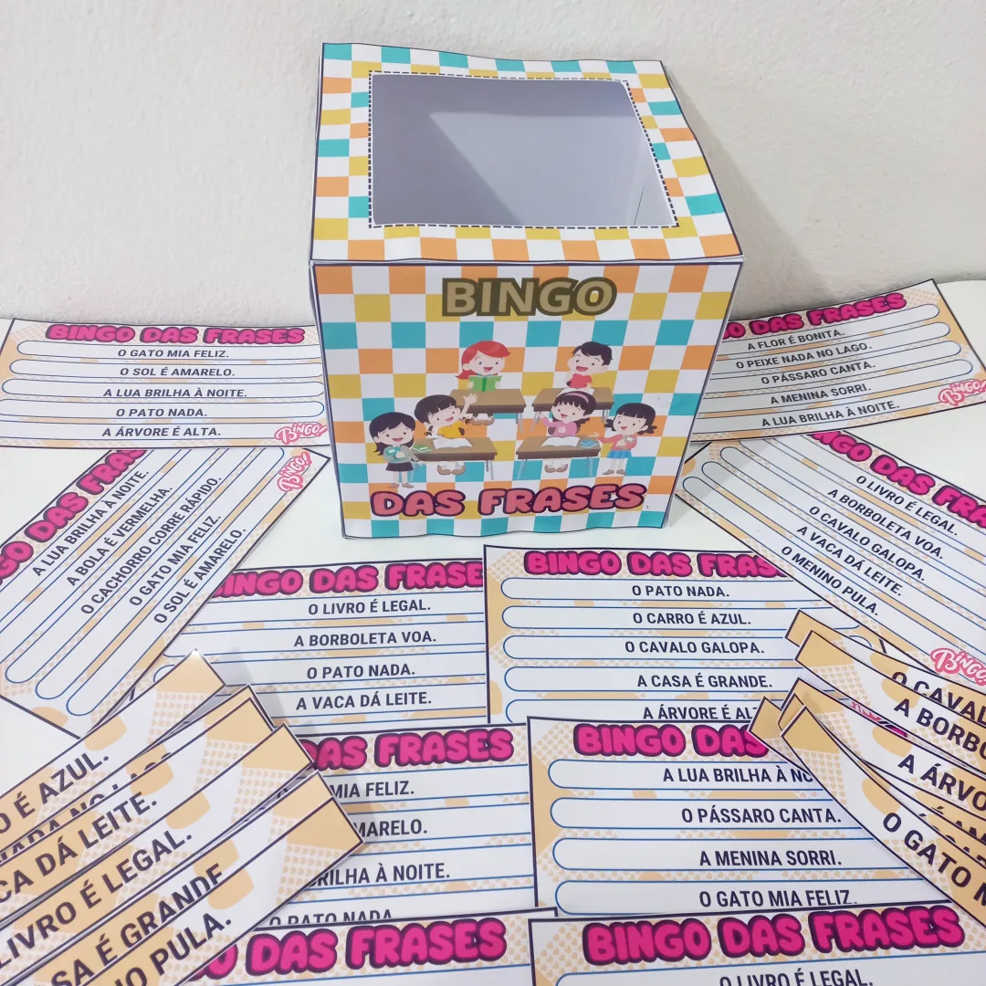Jogo Pedagógico Bingo das Frases em PDF — imagem 4