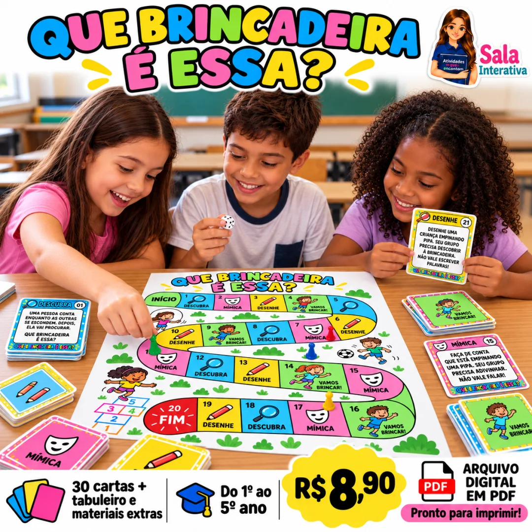 Jogo Pedagógico- Que brincadeira é essa? PDF- 1º ao 5º ano — imagem 4