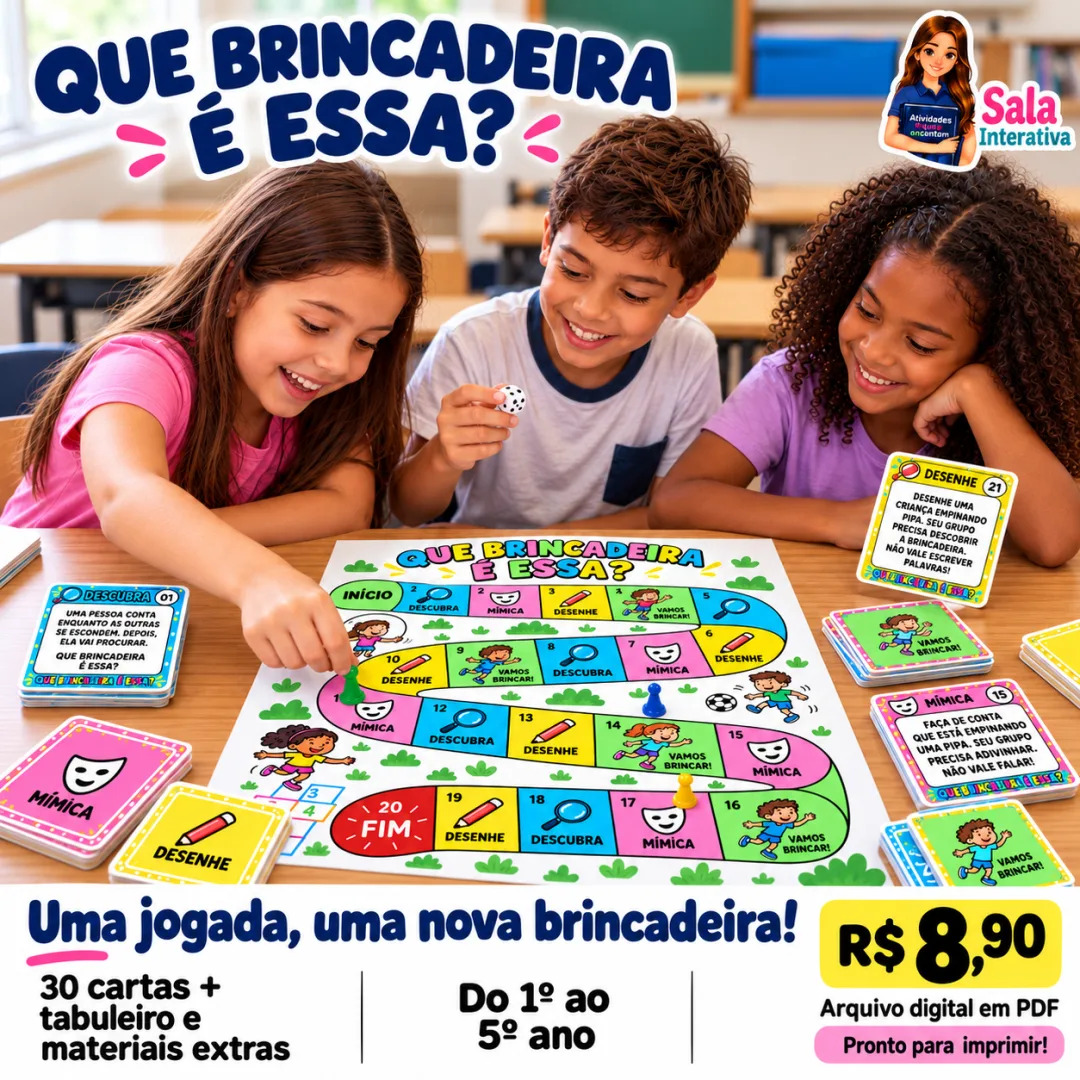 Jogo Pedagógico- Que brincadeira é essa? PDF- 1º ao 5º ano — imagem 5