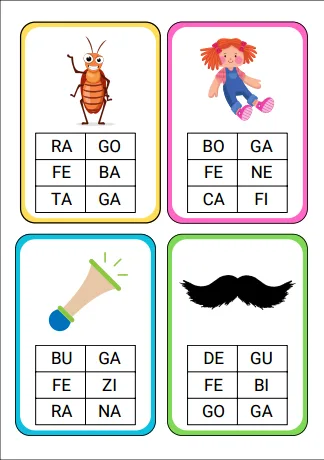 Jogo Pedagógico-Encontre as Sílabas em PDF — imagem 2