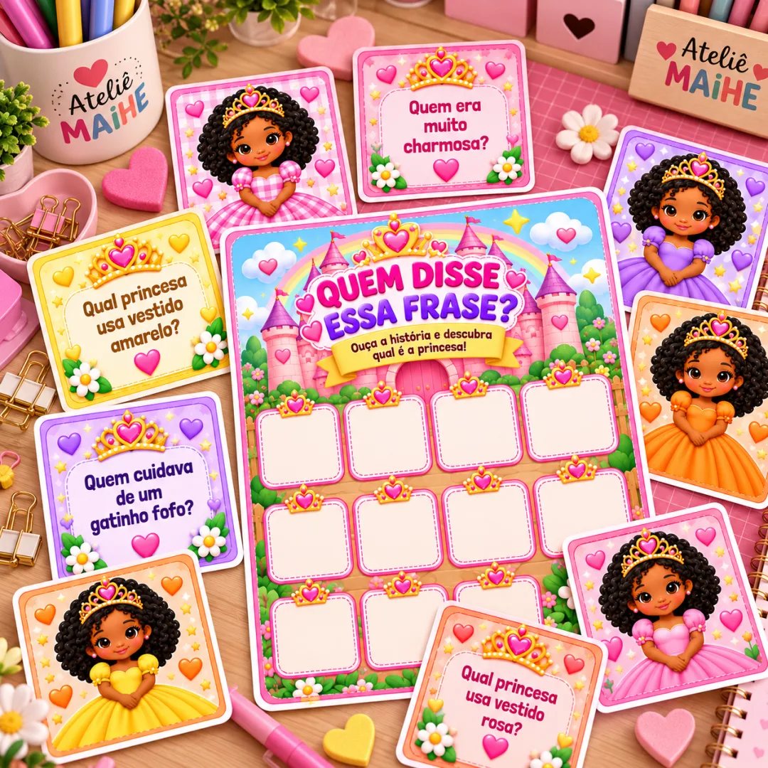 Jogo Quem disse essa frase? Vamos descobrir qual princesa está falando? - Educação Infantil - Arquivo Digital — imagem 4