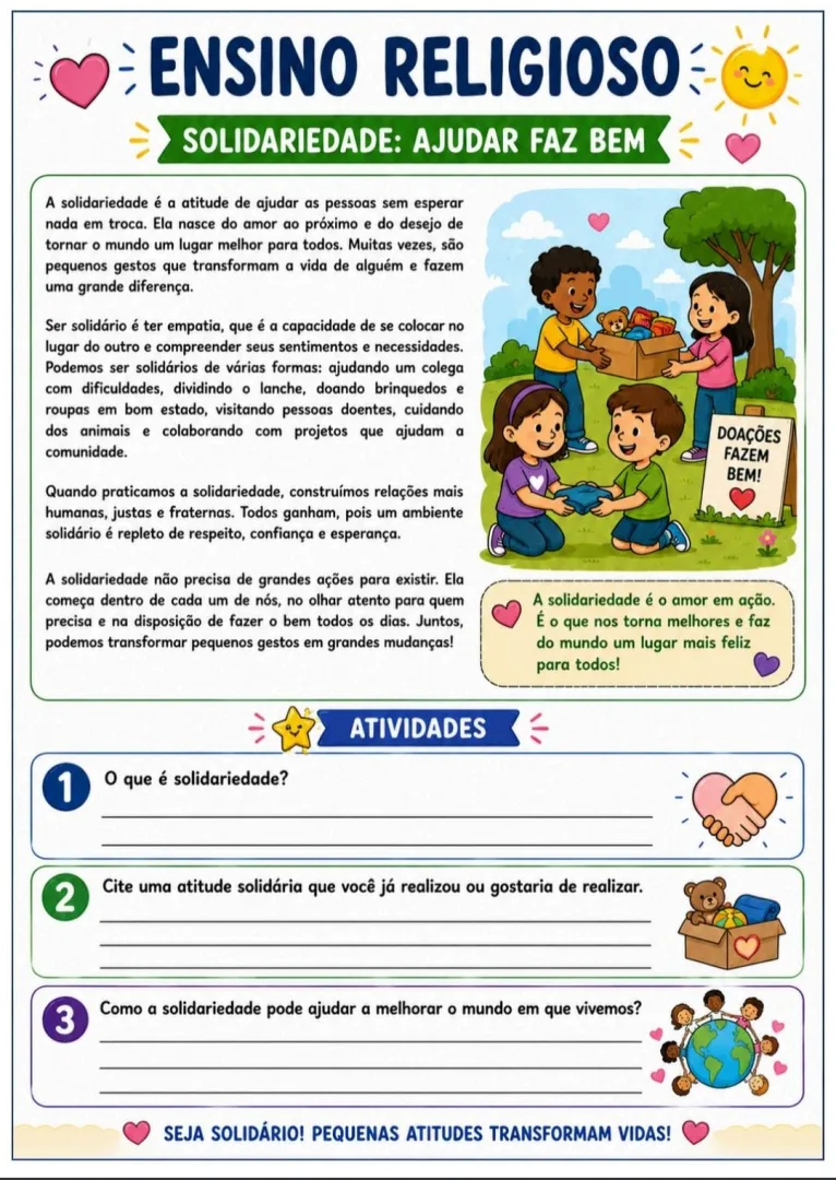 KIT 6 ATIVIDADES DE ENSINO RELIGIOSO.  — imagem 2