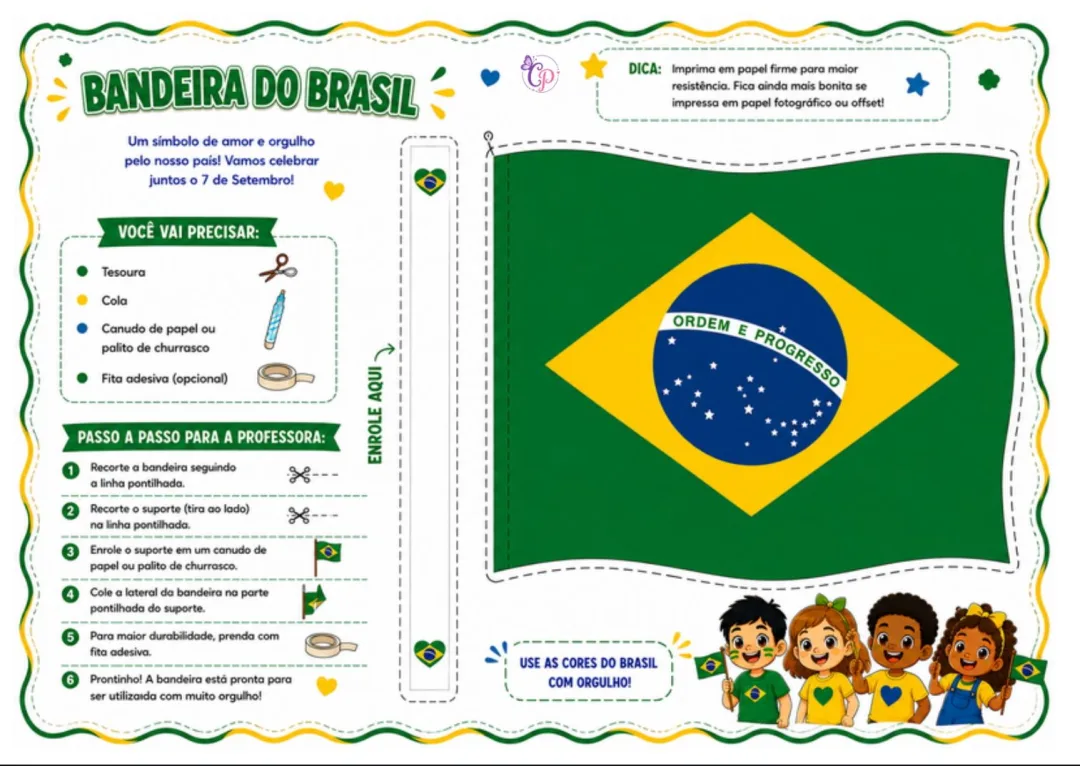 KIT 7 DE SETEMBRO ATIVIDADES + ORNAMENTOS - EDUCAÇÃO INFANTIL — imagem 5