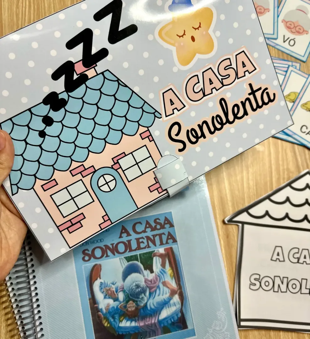 Kit A Casa Sonolenta - Alfabetização 1º ao 2º Ano PDF com 120 Páginas — imagem 2