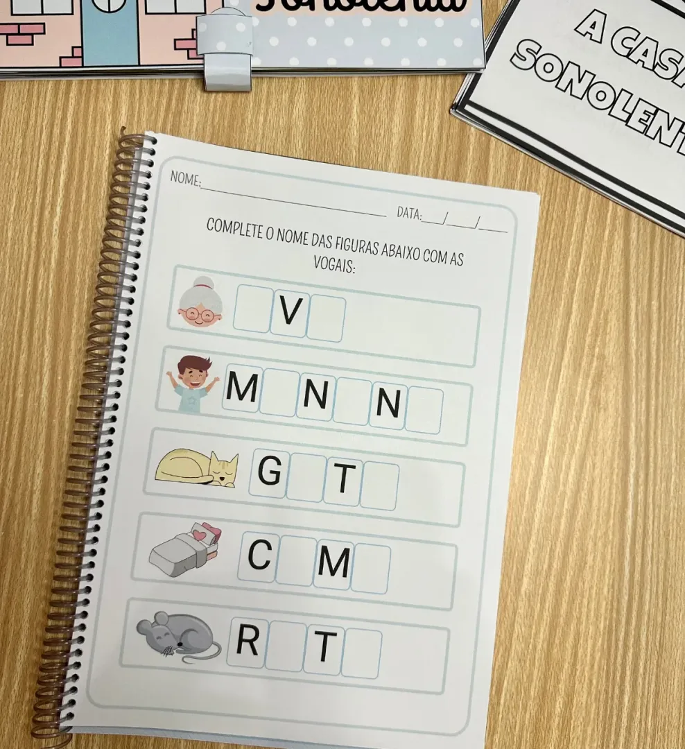 Kit A Casa Sonolenta - Alfabetização 1º ao 2º Ano PDF com 120 Páginas — imagem 7