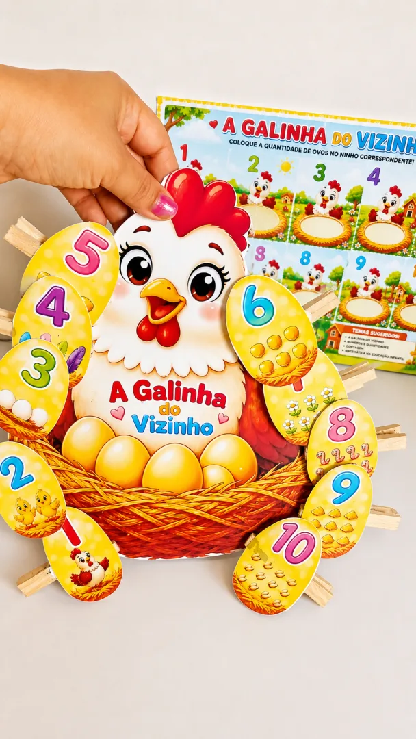 Kit A Galinha Do Vizinho – Contagem E Número de 1 À 10 em PDF! — imagem 5