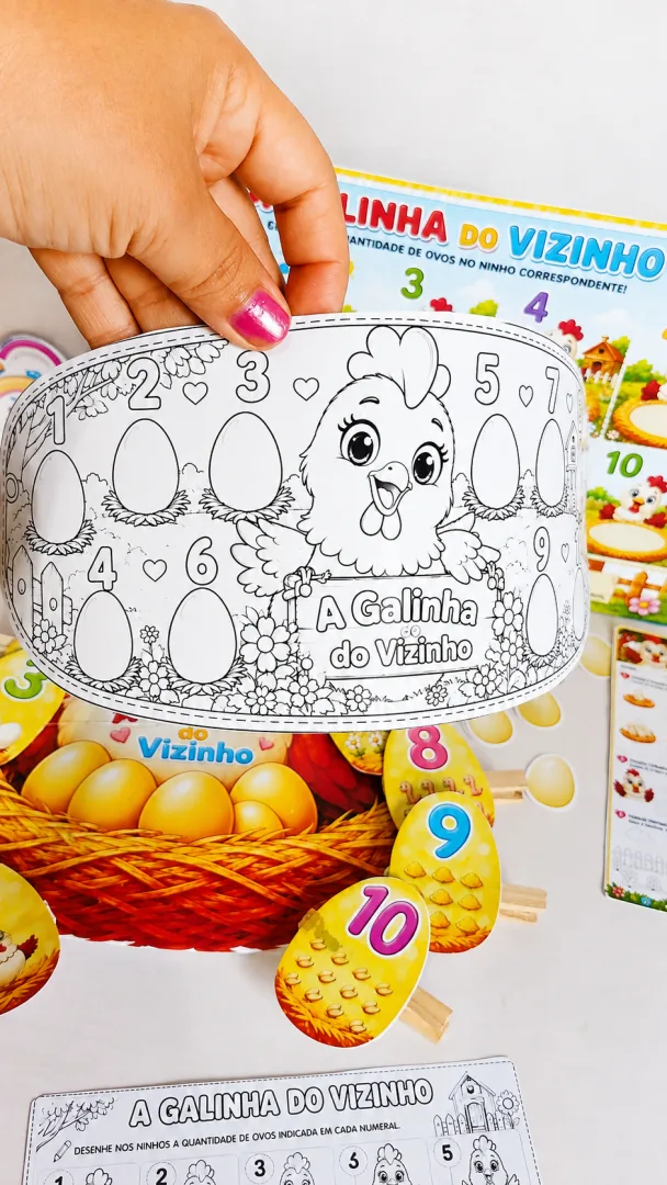 Kit A Galinha Do Vizinho – Contagem E Número de 1 À 10 em PDF! — imagem 2