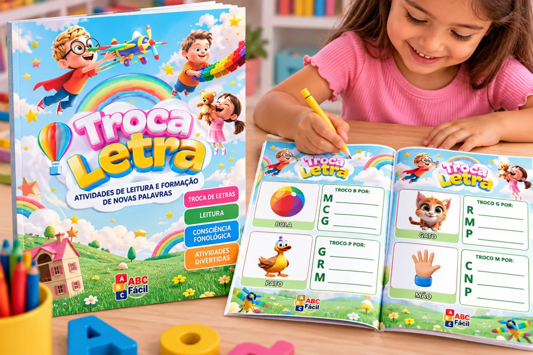 Atividade ABC Infantil – Cadernos de Alfabetização para Professores e Crianças de 4 a 8 Anos Atividades para Imprimir — imagem 6