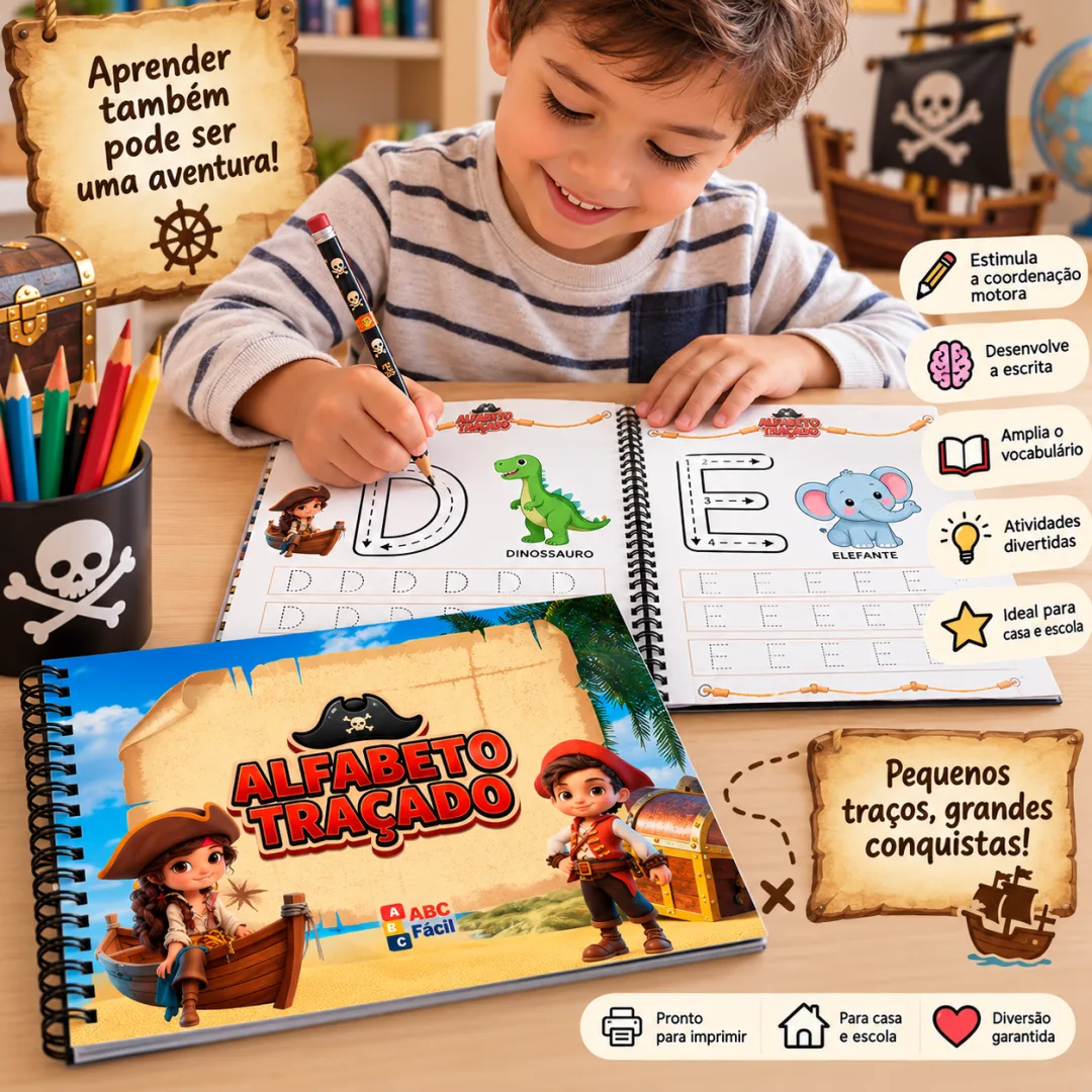 Kit ABC Infantil – Cadernos de Alfabetização para Professores e Crianças de 4 a 8 Anos Atividades para Imprimir — imagem 4