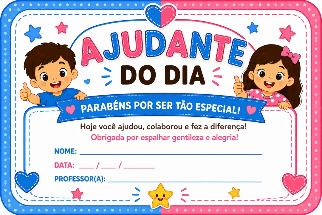 Kit Ajudante do Dia - Educação Infantil - PDF — imagem 3