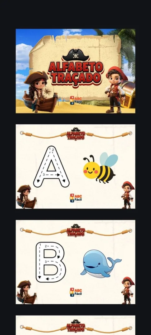 KIT  ALFABETIZAÇÃO INFANTIL 6 CADERNOS DE ATIVIDADES — imagem 2