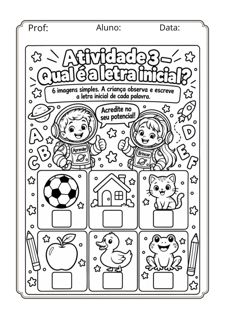 Alfabeto Divertido: Atividades para Educação Infantil e 1º Ano em PDF — imagem 4