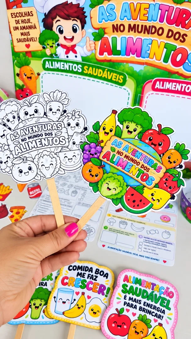 KIT ALIMENTAÇÃO SAUDÁVEL – DIA MUNDIAL DA ALIMENTAÇÃO 🍎🥦 — imagem 3