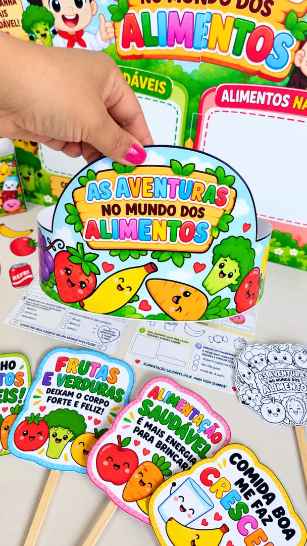 KIT ALIMENTAÇÃO SAUDÁVEL – DIA MUNDIAL DA ALIMENTAÇÃO 🍎🥦 — imagem 4
