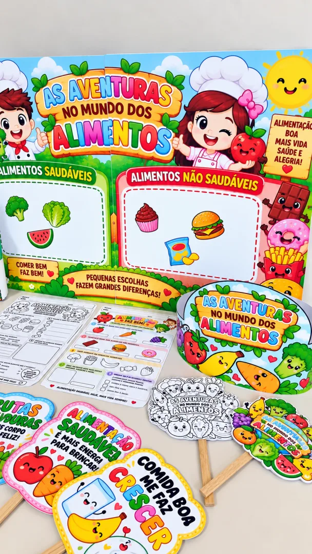 KIT ALIMENTAÇÃO SAUDÁVEL – DIA MUNDIAL DA ALIMENTAÇÃO 🍎🥦 — imagem 6