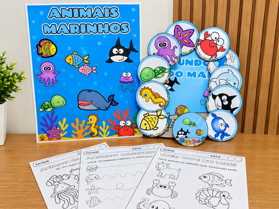 Kit Animais Marinhos - Educação Infantil - PDF — imagem 3