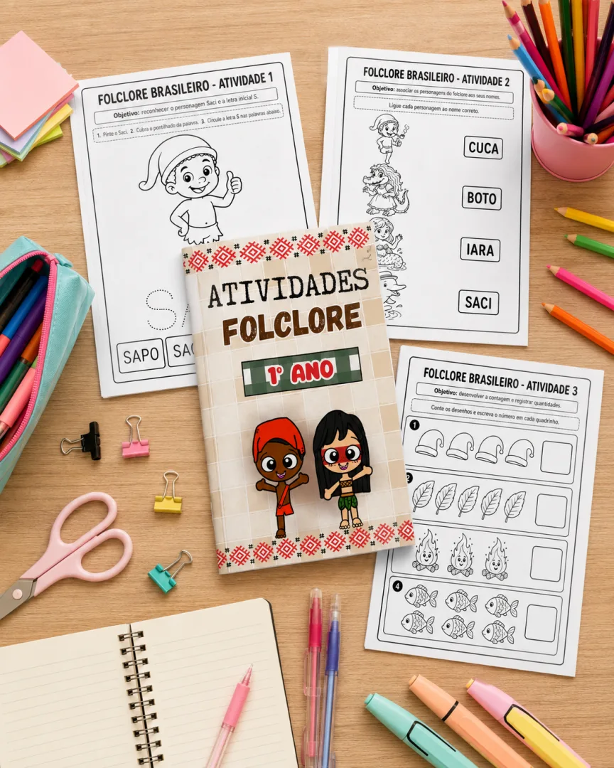 Kit Atividades de Folclore – 1º Ano — imagem 2
