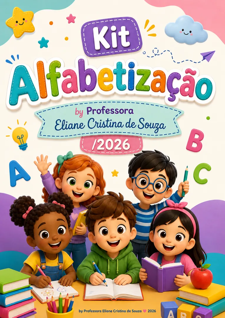 Kit Atividades Educação Infantil - PDF com Desenhos e Caligrafia Educação Infantil  — imagem 5