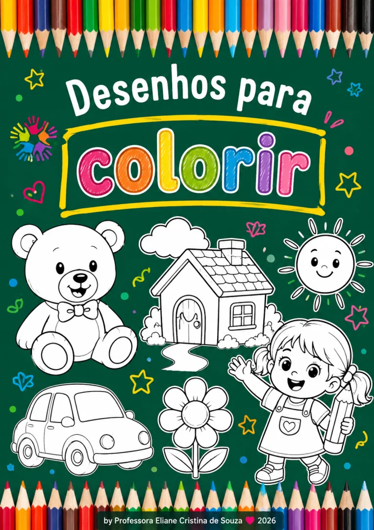 Kit Atividades Educação Infantil - PDF com Desenhos e Caligrafia Educação Infantil  — imagem 3