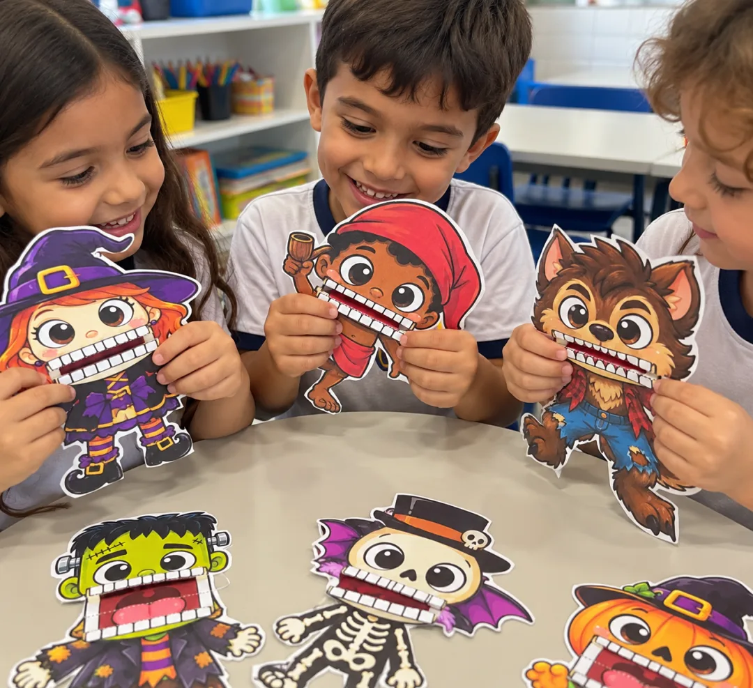 Kit Boca Articulada — Halloween e Saci- Ensino Fundamental-PDF — imagem 5