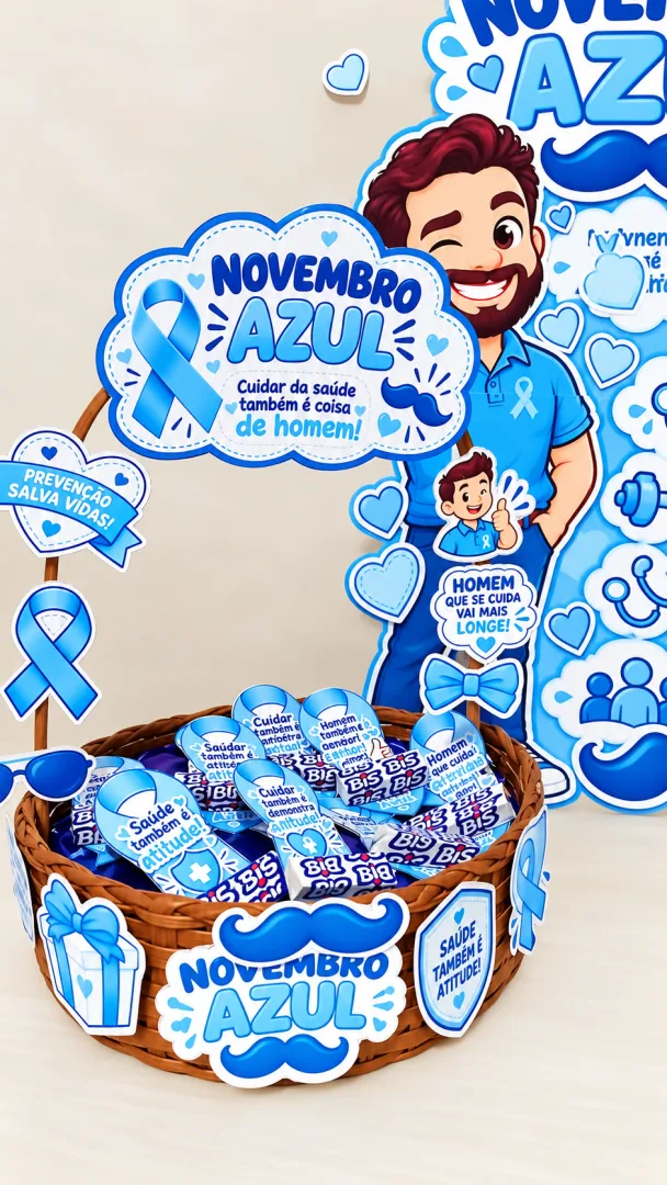 Kit Campanha Novembro Azul Saúde e Prevenção PDF - Educação infantil — imagem 5