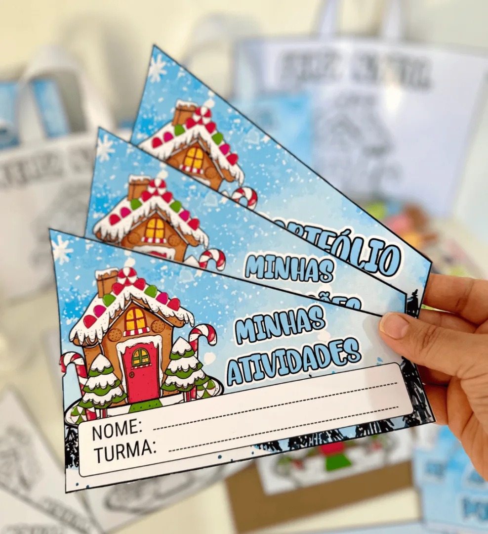 Kit Capas de Atividades Casinha de Natal — imagem 2