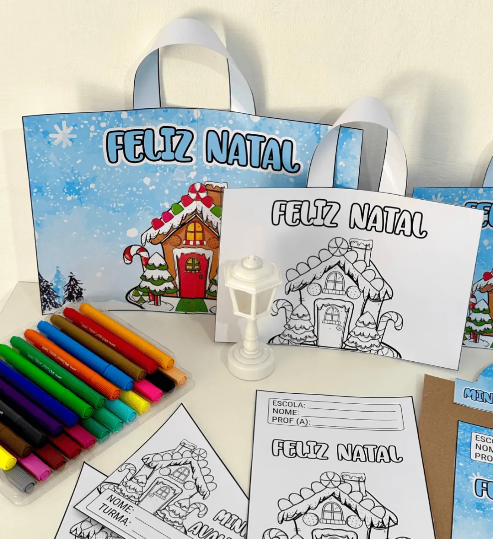 Kit Capas de Atividades Casinha de Natal — imagem 3