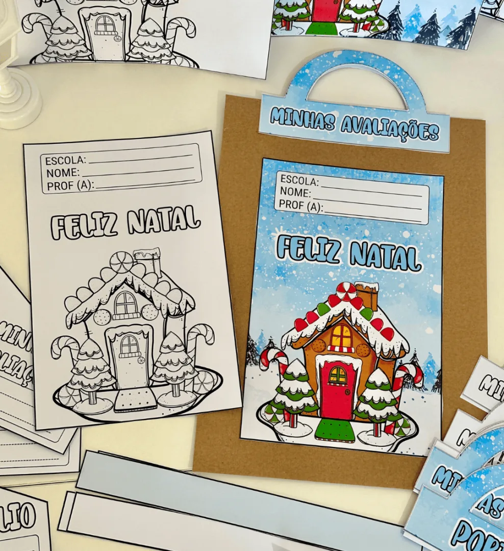 Kit Capas de Atividades Casinha de Natal — imagem 4