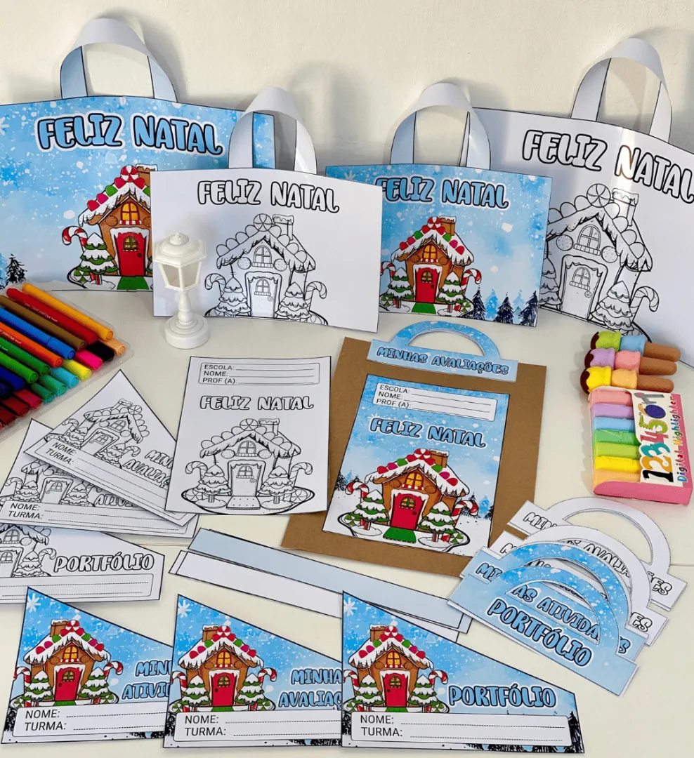 Kit Capas de Atividades Casinha de Natal — imagem 5