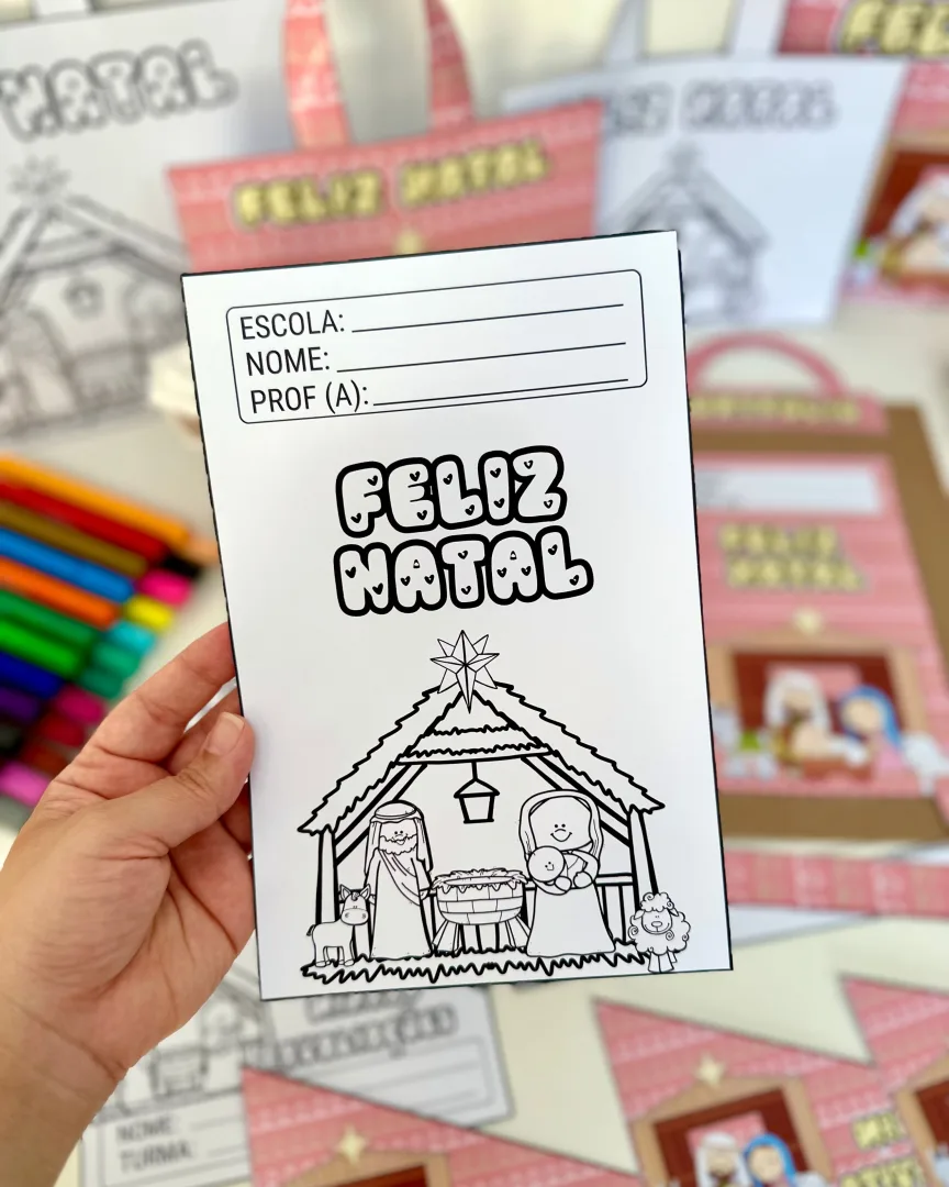 Kit Capas de Atividades Natal Cristão — Presépio em PDF — imagem 2