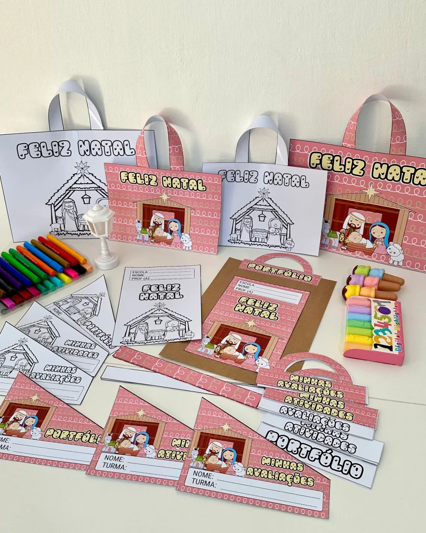 Kit Capas de Atividades Natal Cristão — Presépio em PDF — imagem 3