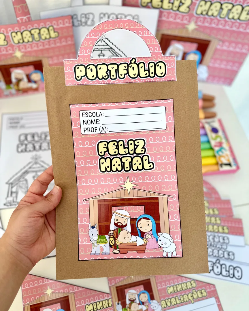 Kit Capas de Atividades Natal Cristão — Presépio em PDF — imagem 5