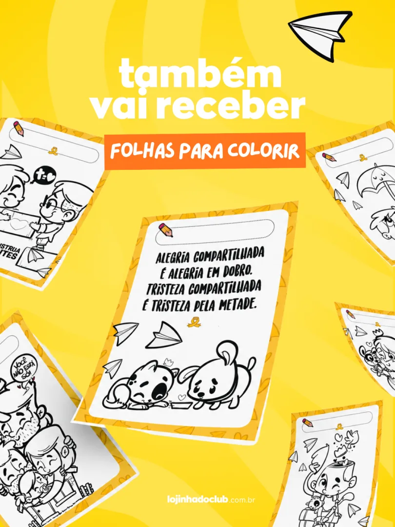 Kit Cards Setembro Amarelo - Lembrancinhas e Desenhos para Colorir - PDF — imagem 3