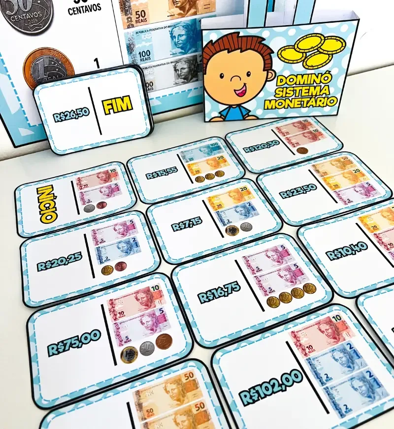 Kit Cartaz e Dominó Sistema Monetário Brasileiro — imagem 3