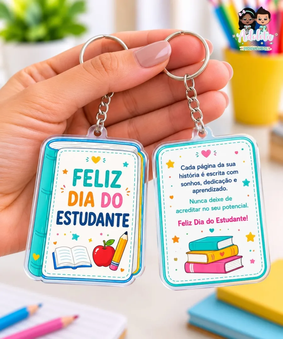 Kit Chaveiros Dia do Estudante — imagem 2