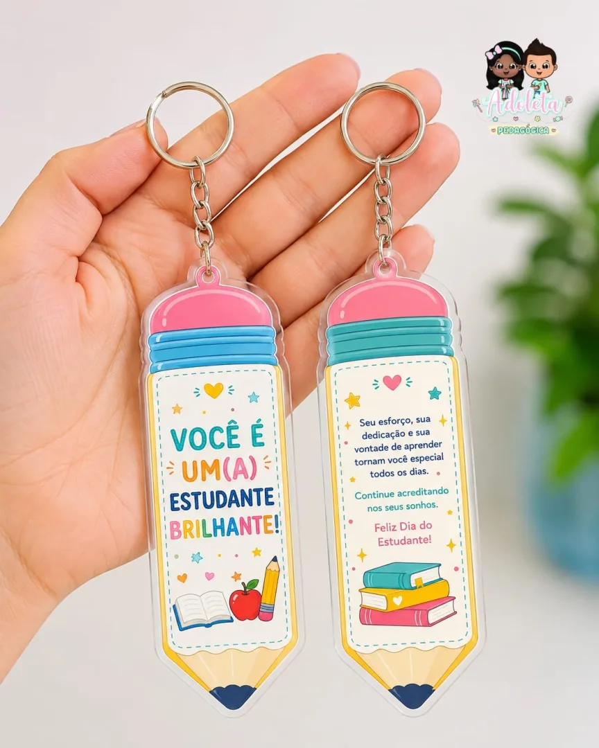 Kit Chaveiros Dia do Estudante — imagem 3
