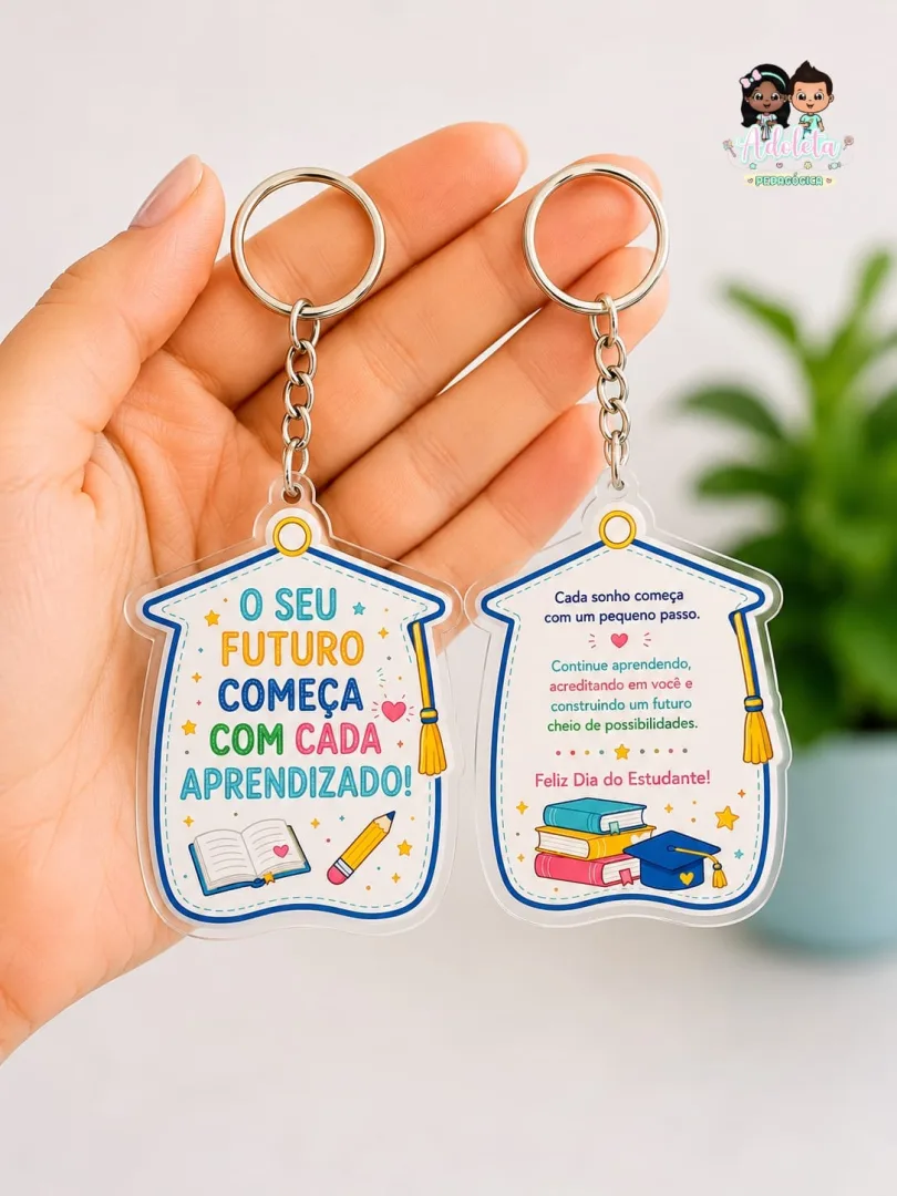 Kit Chaveiros Dia do Estudante — imagem 6