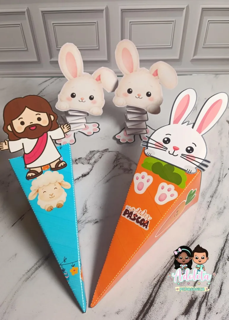 Kit Coelhinho Interativo+Caixa Cone — imagem 3