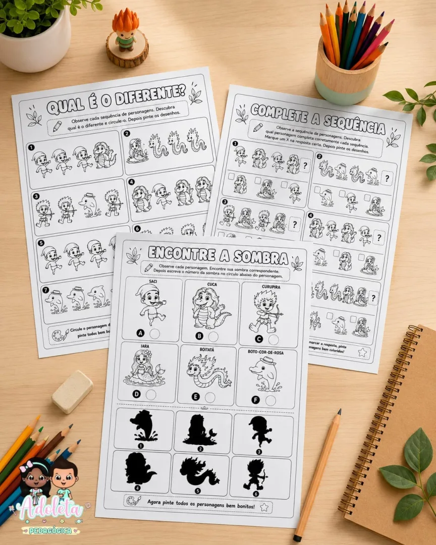 Kit Coleção Folclore (Atividades+Fantoches) — imagem 5