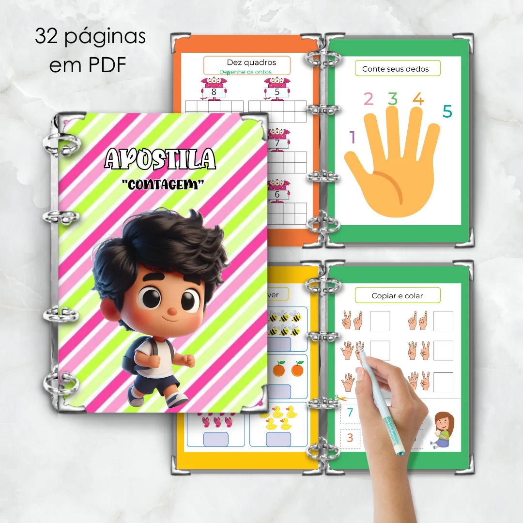 Kit com 10 apostilas de português e matemática Alfabetização e AEE adaptadas — imagem 5
