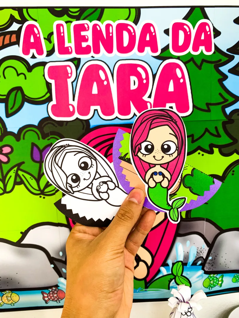 Kit Completo a Lenda da Iara - Folclore Brasileiro — imagem 2
