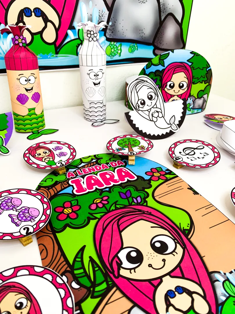 Kit Completo a Lenda da Iara - Folclore Brasileiro — imagem 4