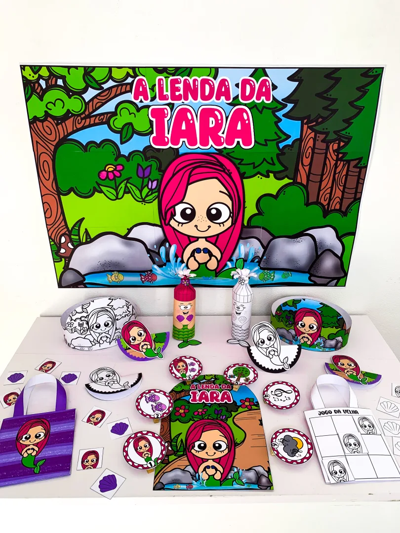 Kit Completo a Lenda da Iara - Folclore Brasileiro — imagem 5