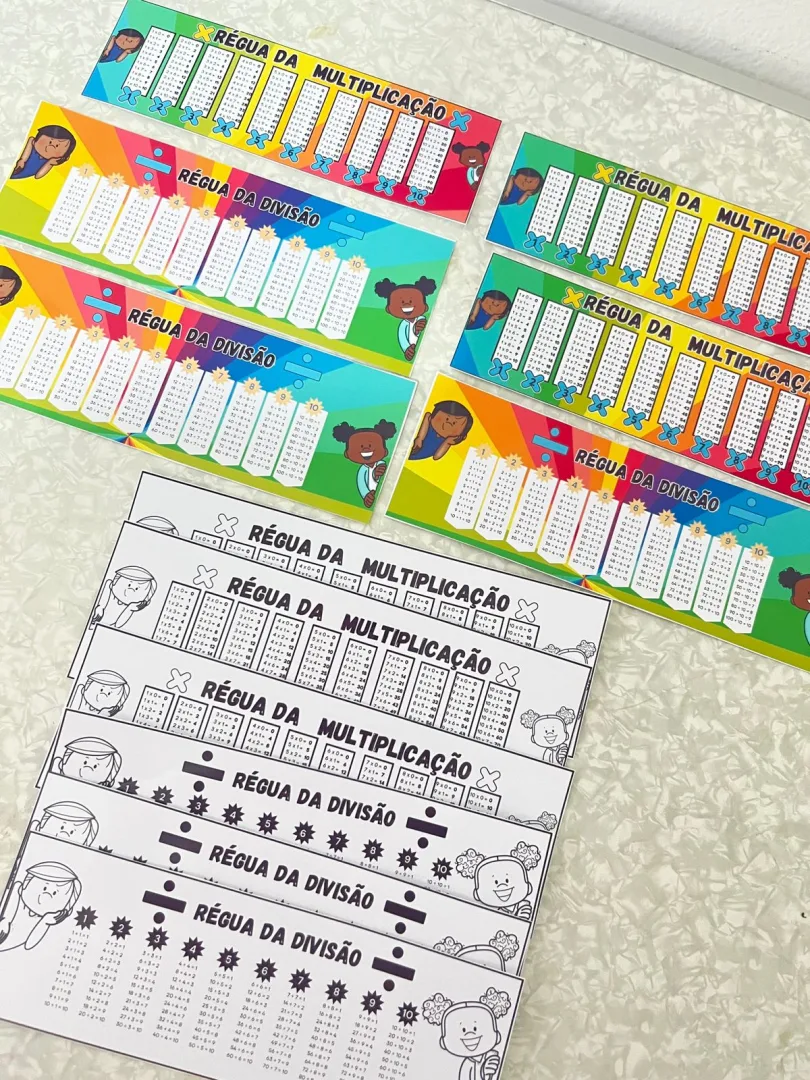 Kit Completo de Cartazes e Réguas de Multiplicação e Divisão! — imagem 3