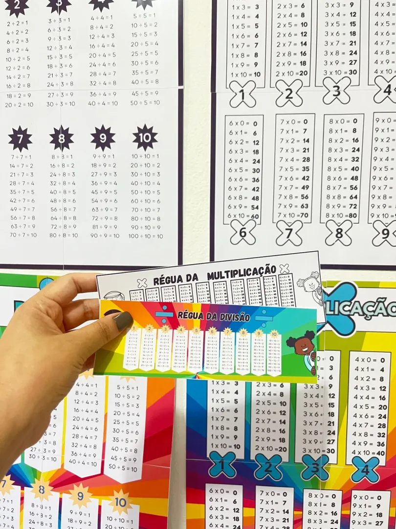 Kit Completo de Cartazes e Réguas de Multiplicação e Divisão! — imagem 6