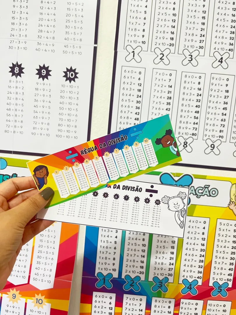 Kit Completo de Cartazes e Réguas de Multiplicação e Divisão! — imagem 2