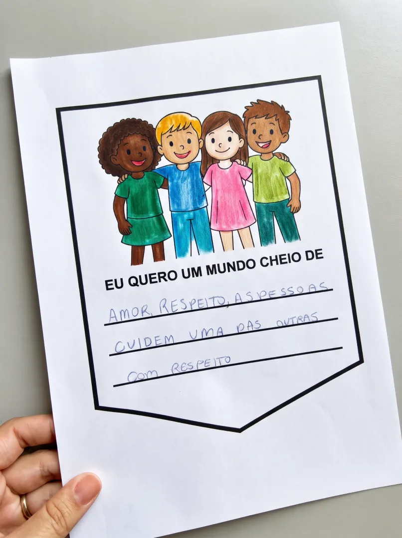 Kit Consciência Negra: Bandeirinha da Diversidade + Cubo das Palavras para Imprimir — imagem 4